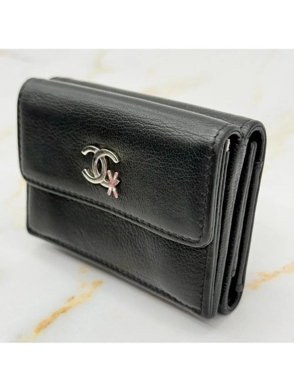Chanel Ski Motif Trifold Wallet
